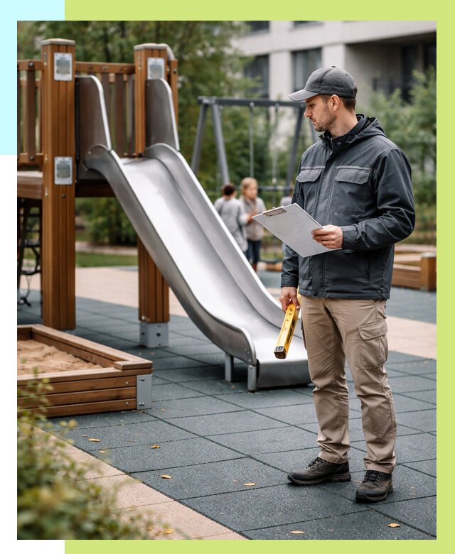 Сертификация детских площадок в Боре от 25975 р. | Алешин-Бор