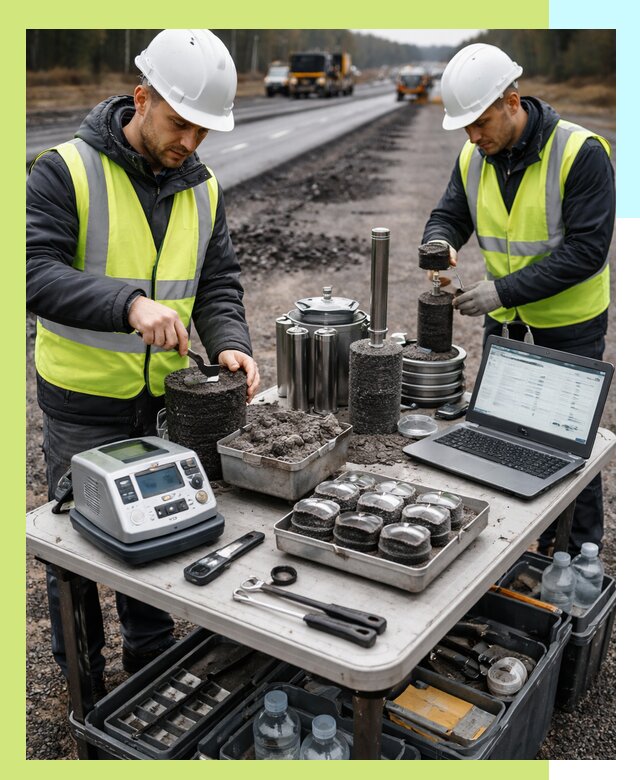 Сертификация асфальта: испытания и подтверждение в Боре