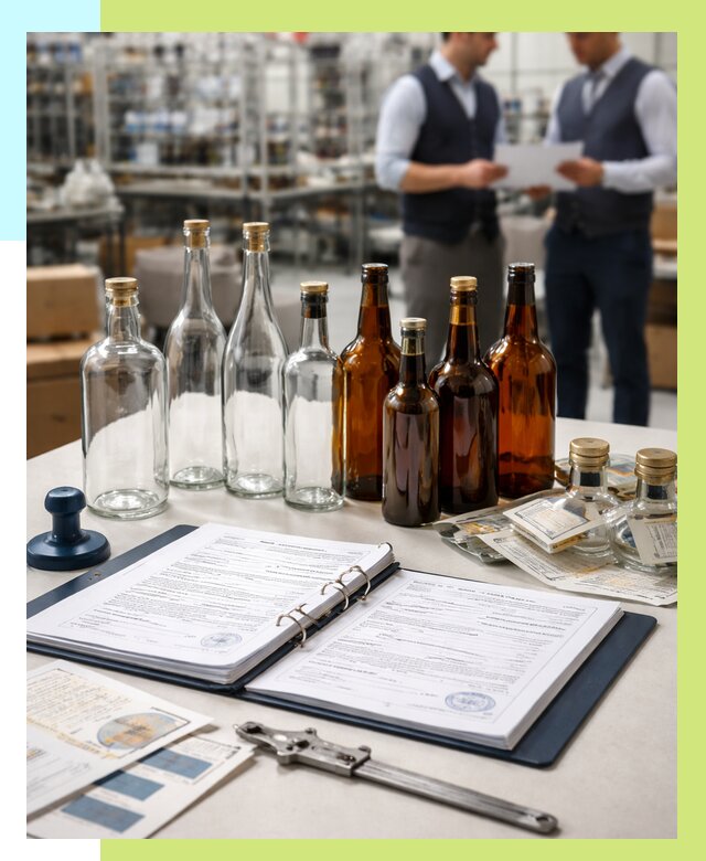 Сертификация стеклянных бутылок в Боре от 25975 р. | Алешин-Бор