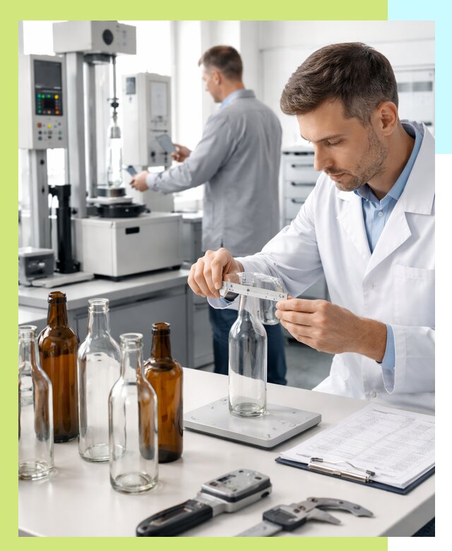 Сертификация стеклянных бутылок и сопутствующей упаковки в Боре