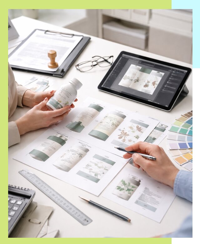 Профессиональная разработка дизайна и текста этикетки продукции в Боре