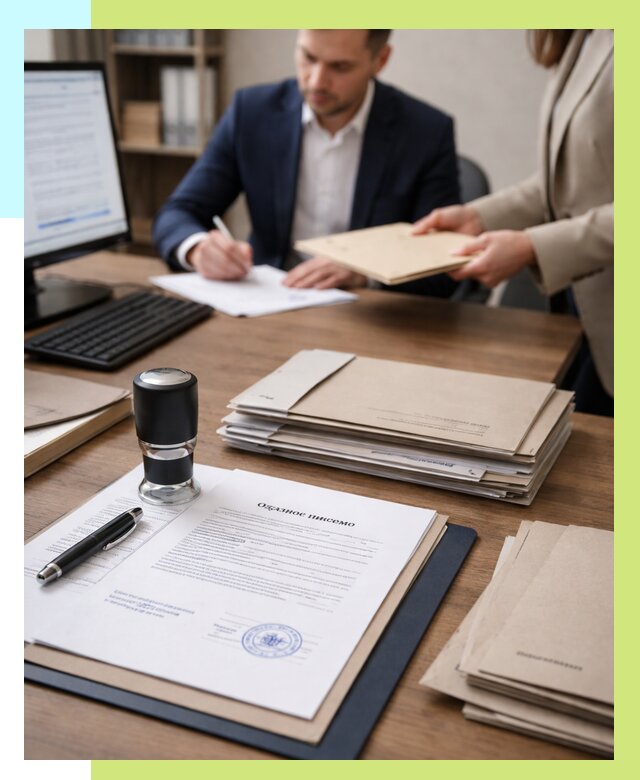 Отказное письмо для таможни в Боре от 3117 р, Алешин-Бор