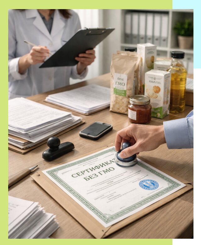 Получение сертификата Без ГМО для продукции в Боре